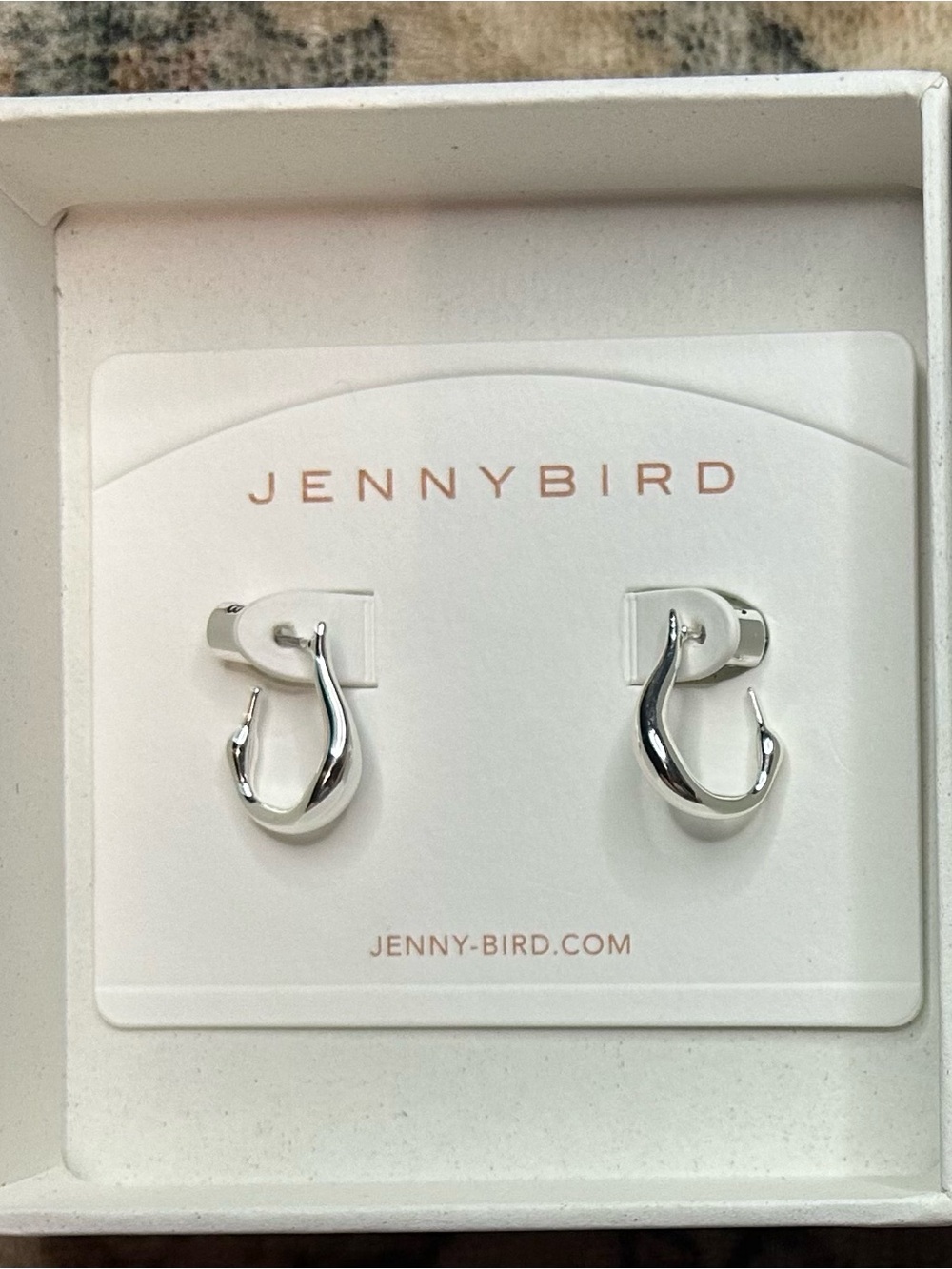 Jenny Bird Silver Mini Colette Hoops